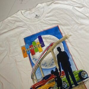 Disney Parks Car Masters Weekend Pixar Cars Mickey Graphic T-Shirt XXL White